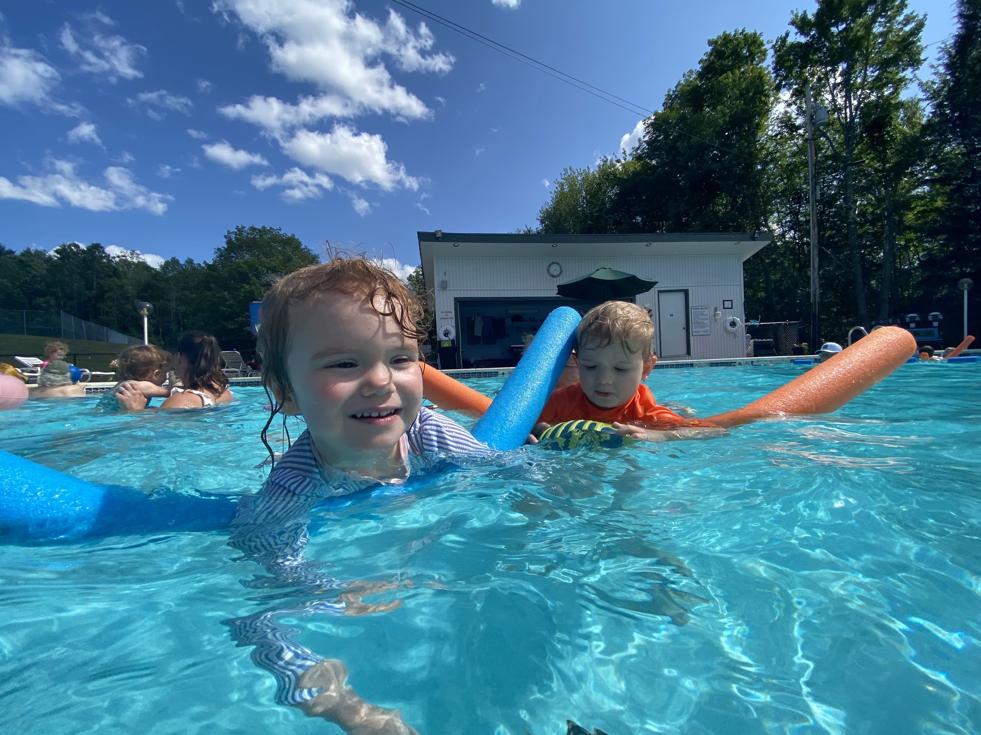 Kids swimming at High Ridge Club